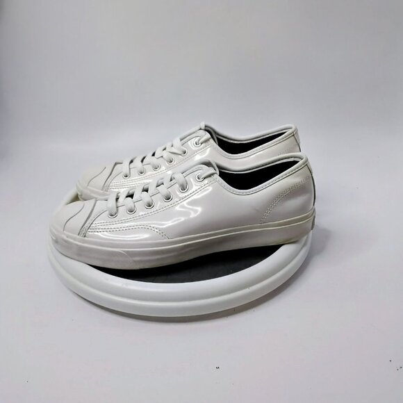 Converse Jack Purcell White Low-Top Unisex Sneakers 8E 2002 M88 Leather Upper Ru - Picture 7 of 7